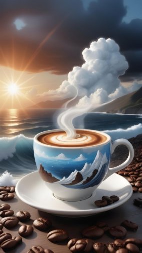Koffie-plaatje