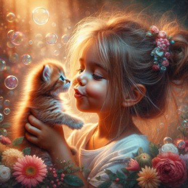 Meisje met kitten.j…